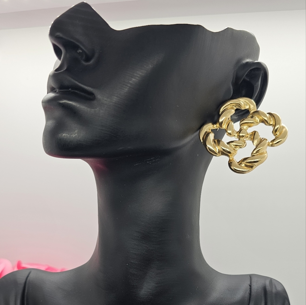 Gold Tone Fashion Earrings - NWT